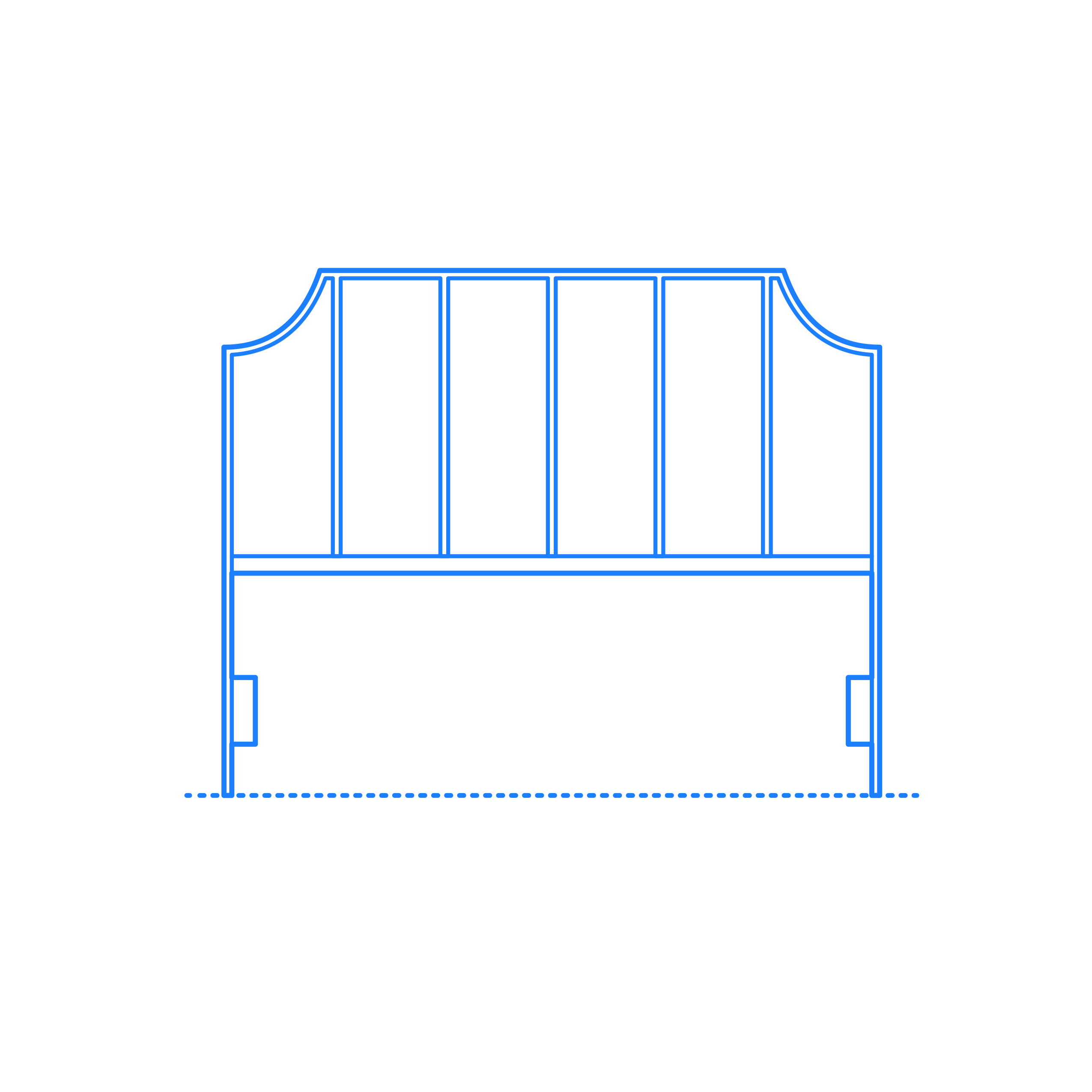 Furniture Headboard Nichols Panel Headboard Simple Line Art Svg Free Vectors